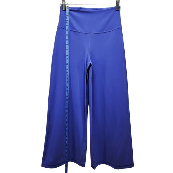 Athleta Womens Elation Wide Crop Pants Size S Purple High Waist - Picture 6 of 11